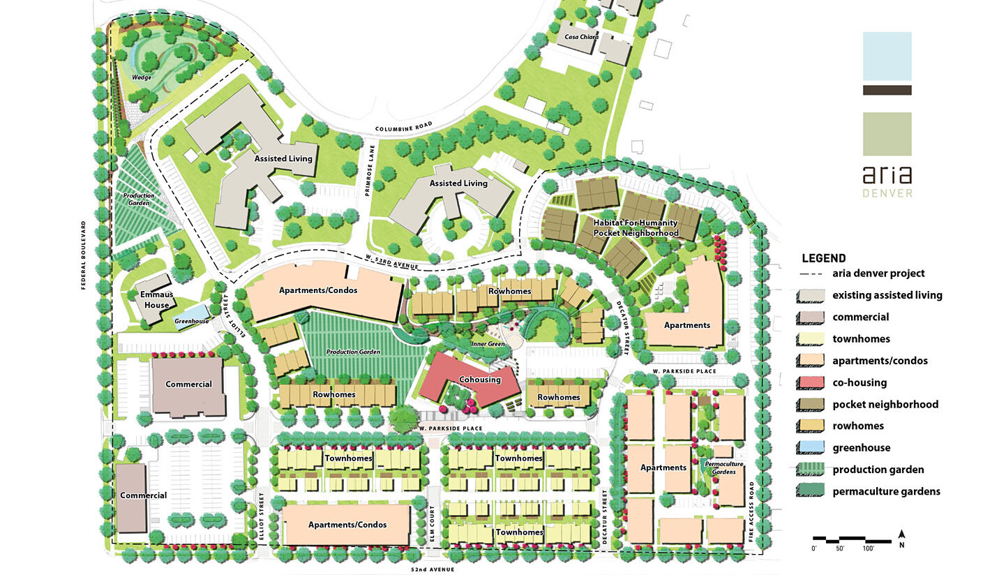 Aria Denver rendered site plan