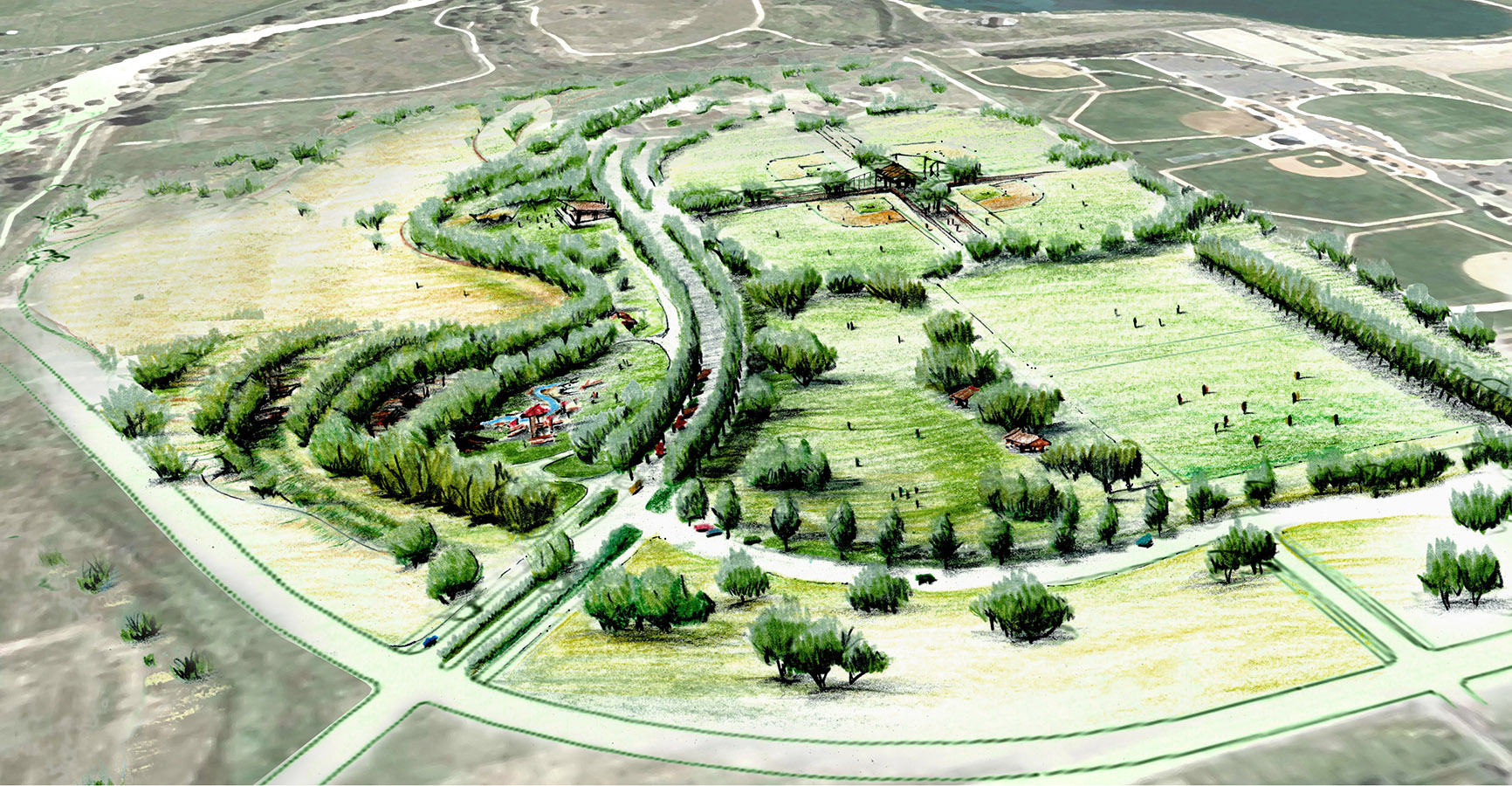 Wenk_Salisbury Park North_bird's eye rendering
