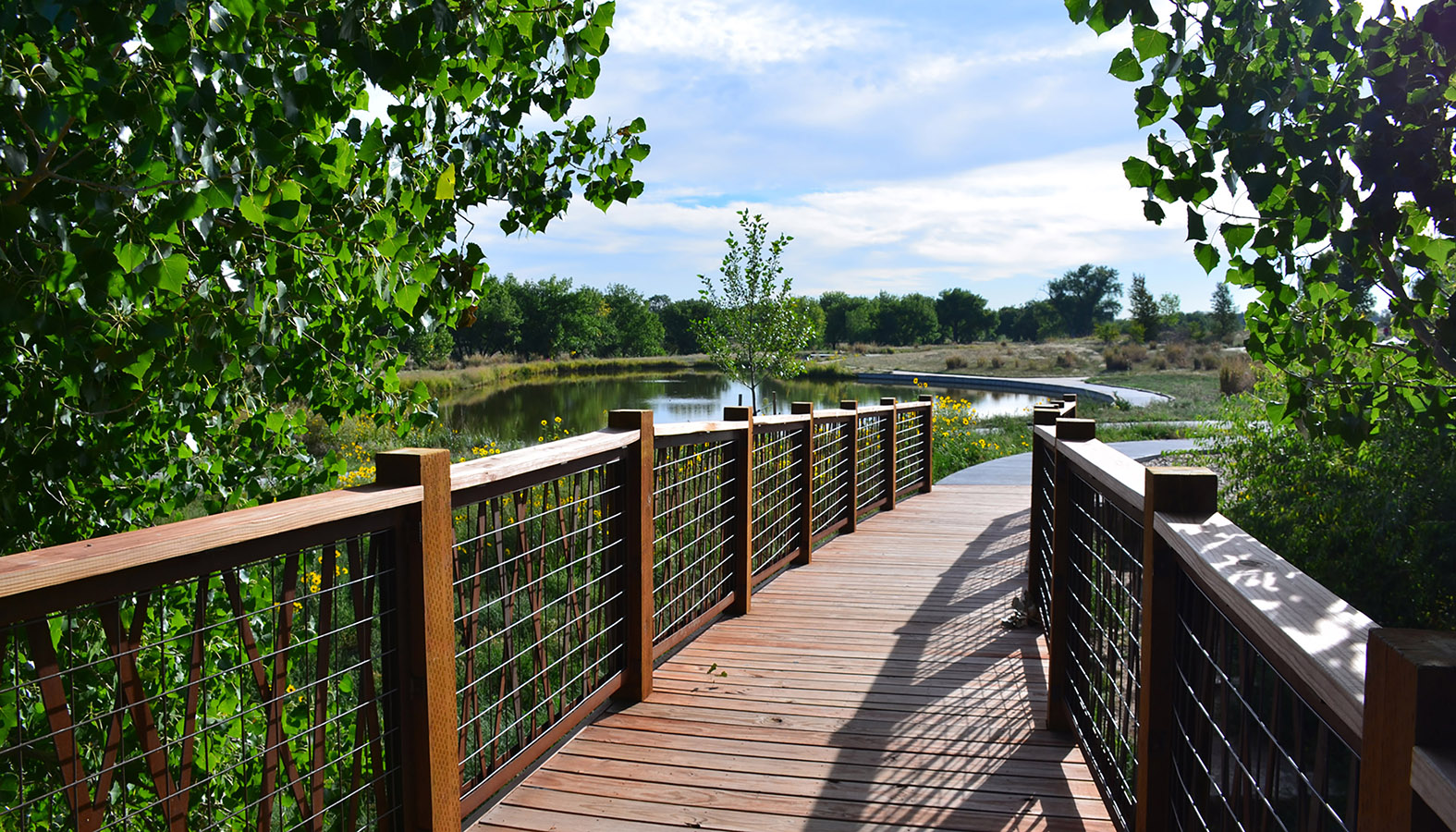 Sand Creek Park bridge overlook