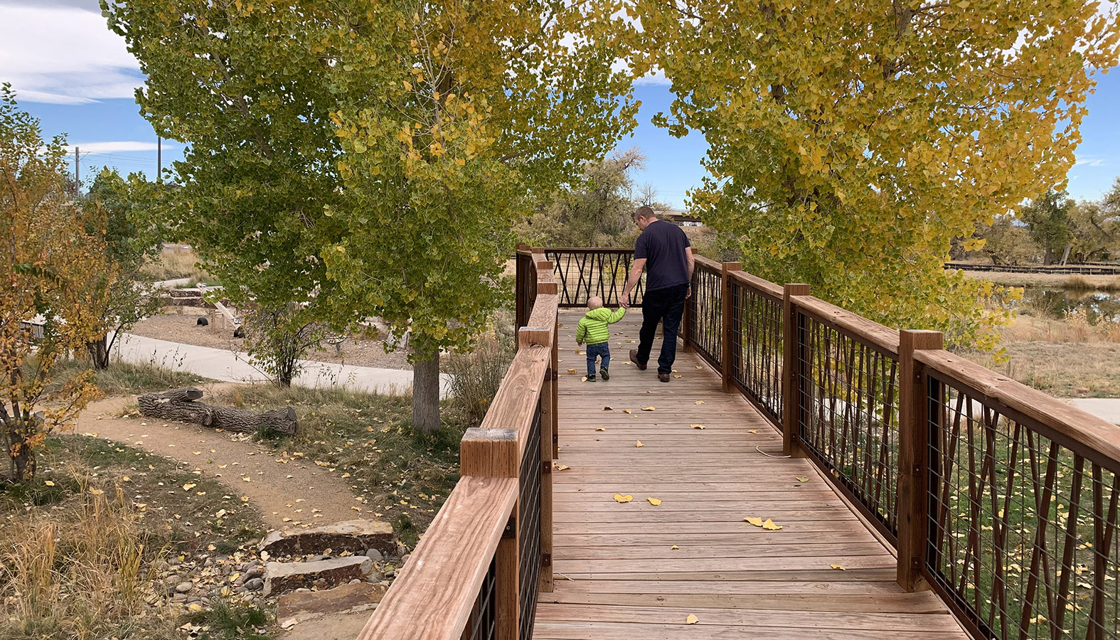 Sand Creek Park bridge overlook