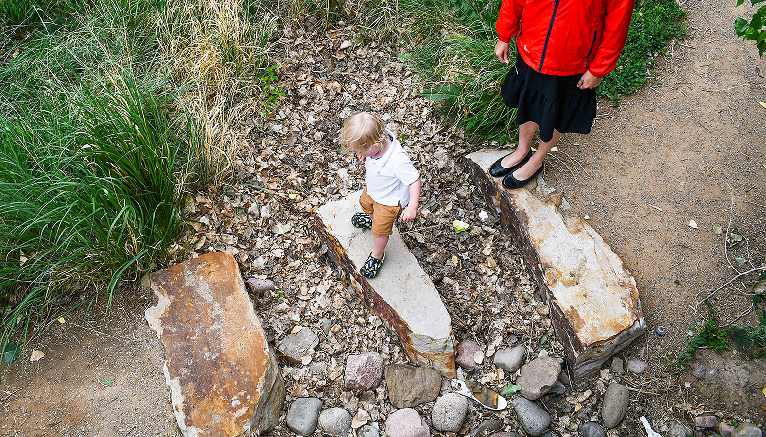 Sand Creek Park stone crossing